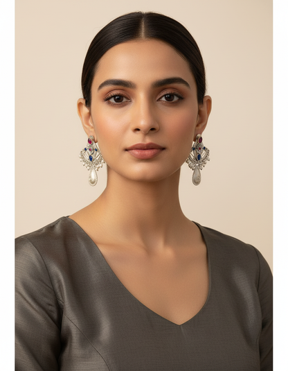 Meher Veda Chand Earrings