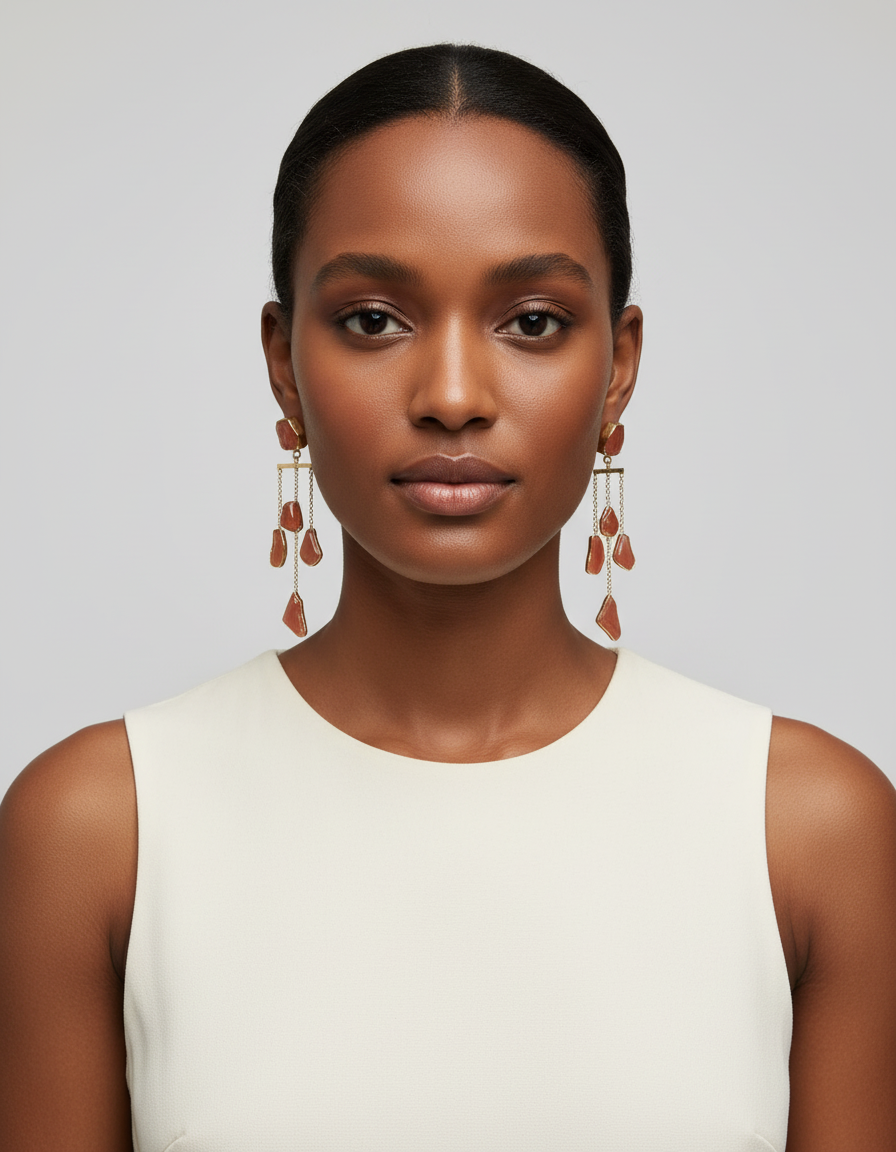 Pravah Natural Stone Earrings