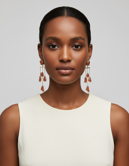 Pravah Natural Stone Earrings