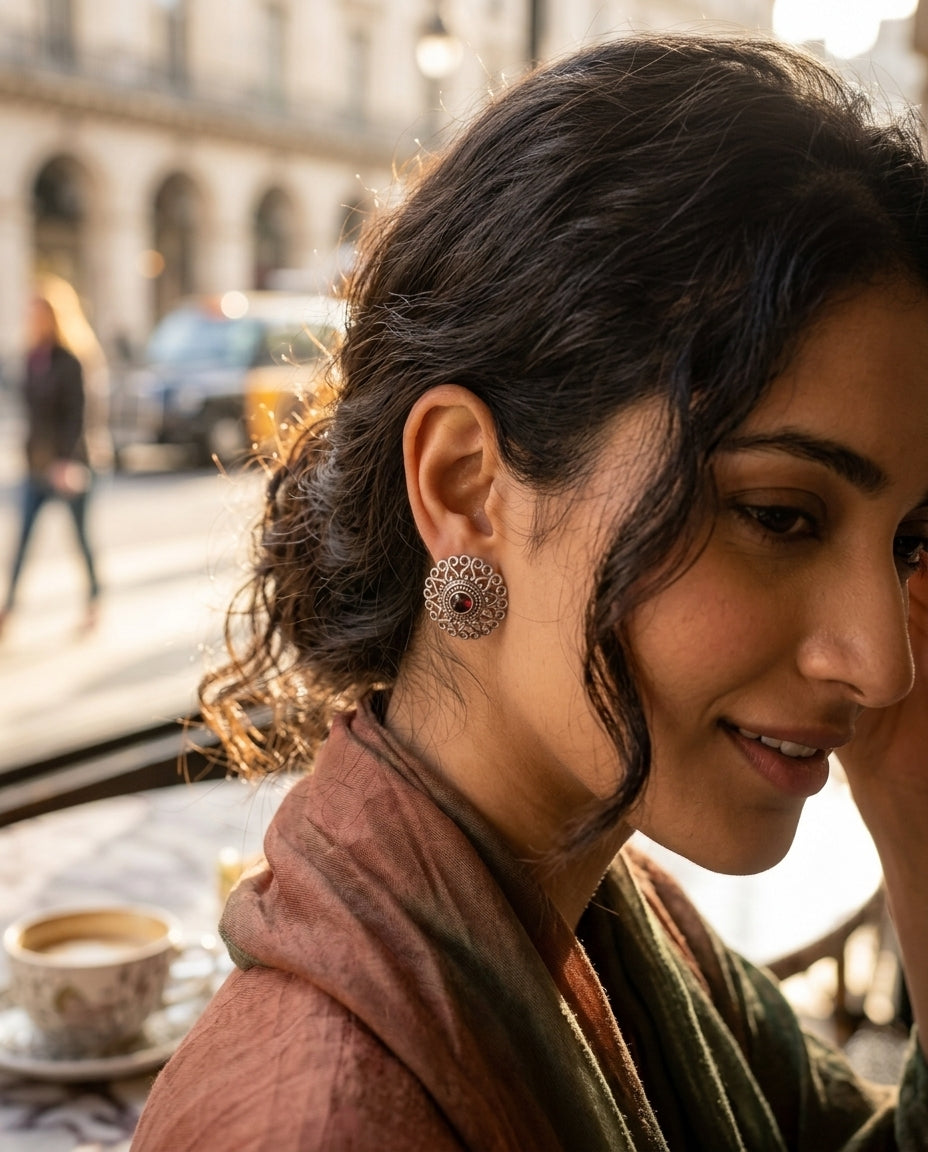 Chakra Jaali Studs