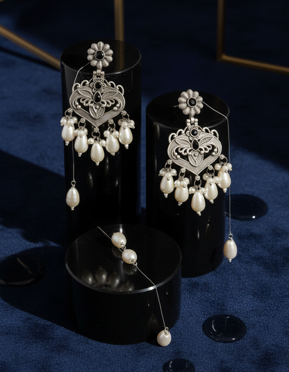 Raga Pearl Chand Earrings