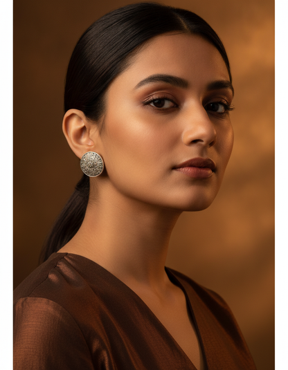 Suryamukhi Medallion Studs