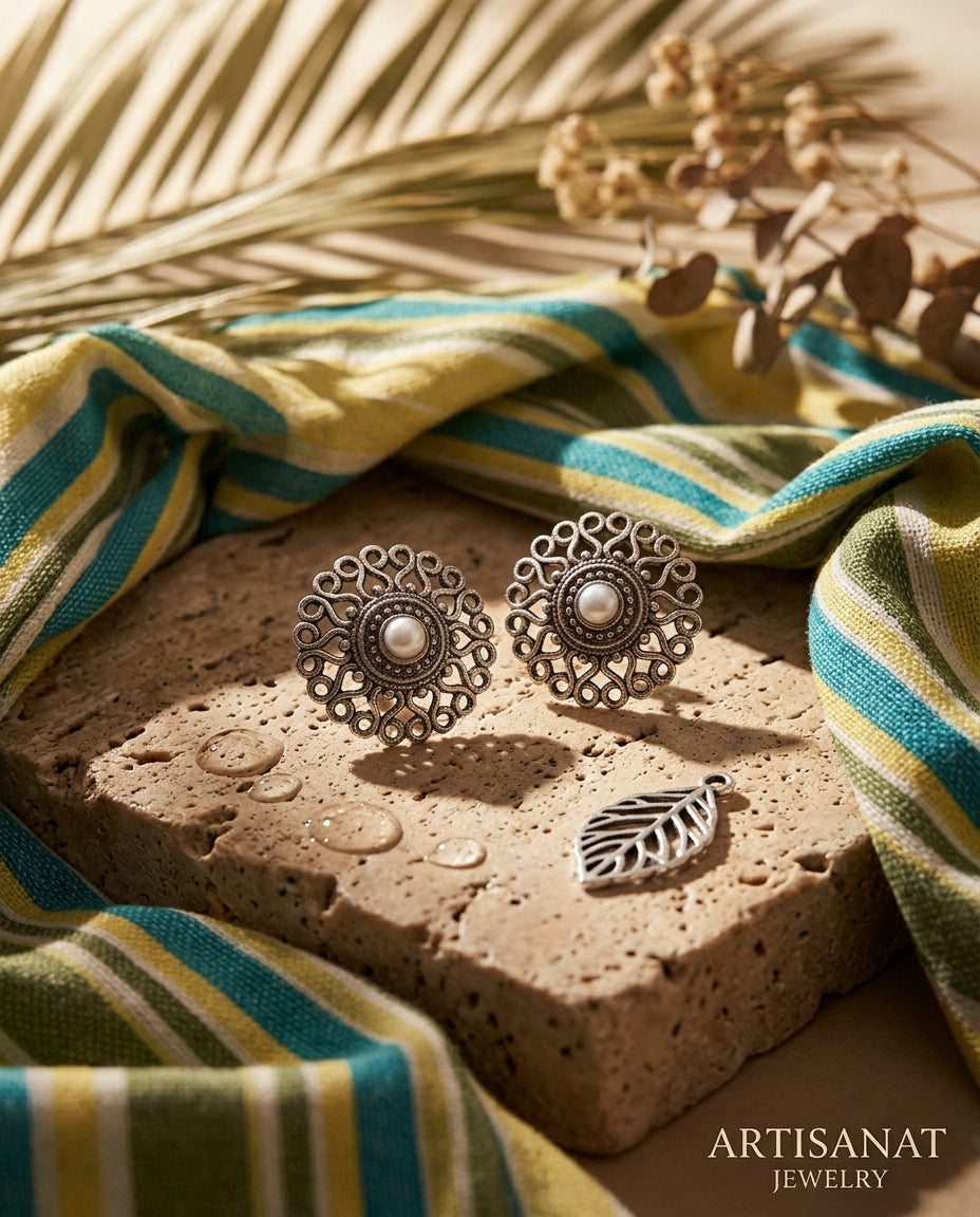 Chakra Jaali Studs
